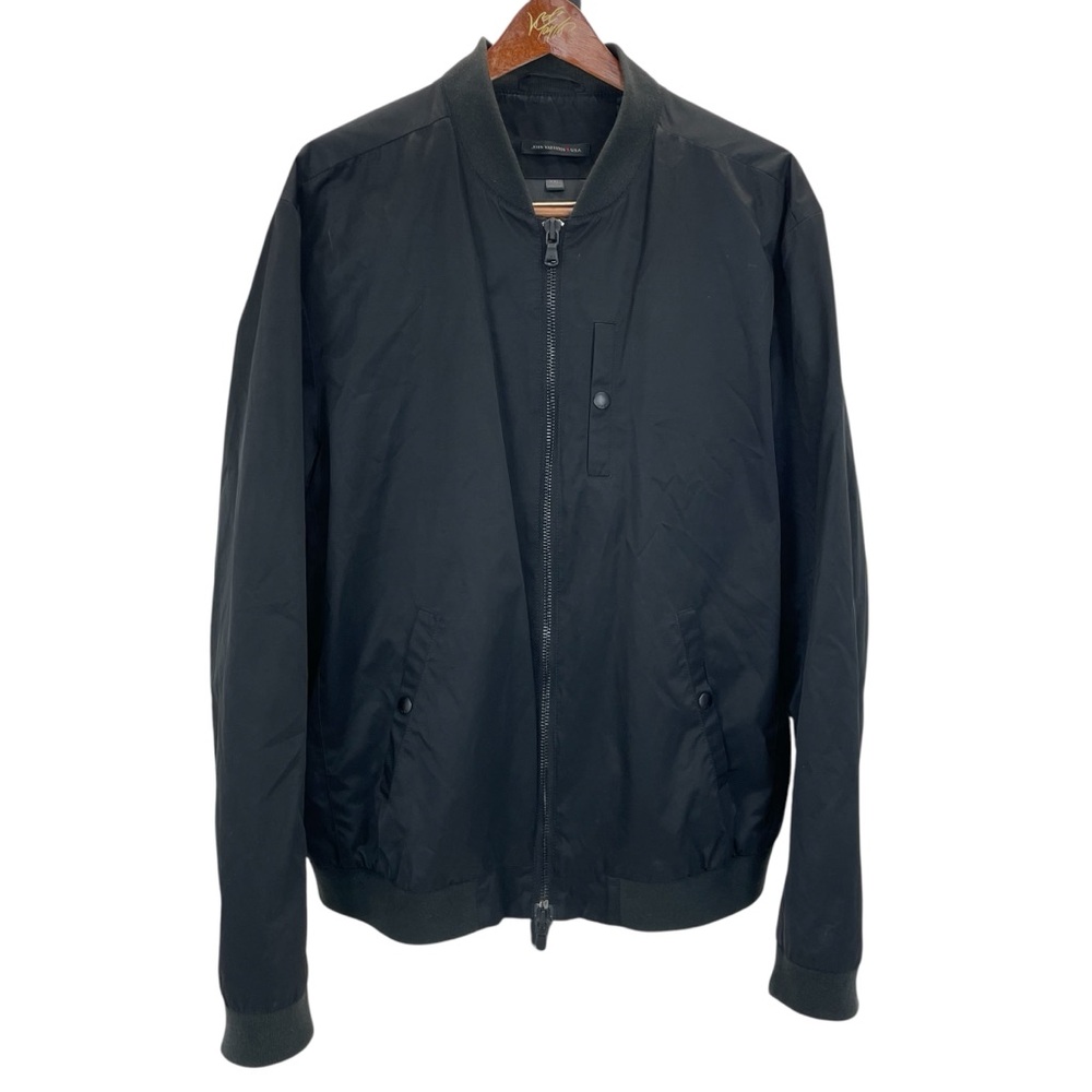 John Varvatos Bomber Jacket XXL Black - Picture 2 of 16
